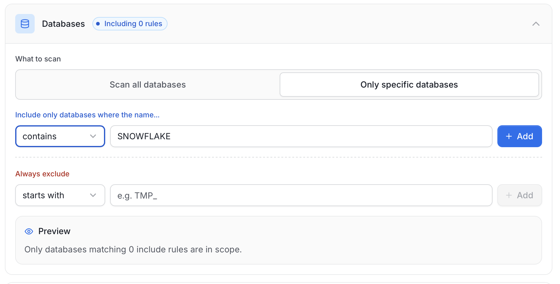 Database Filter Pattern Example 1