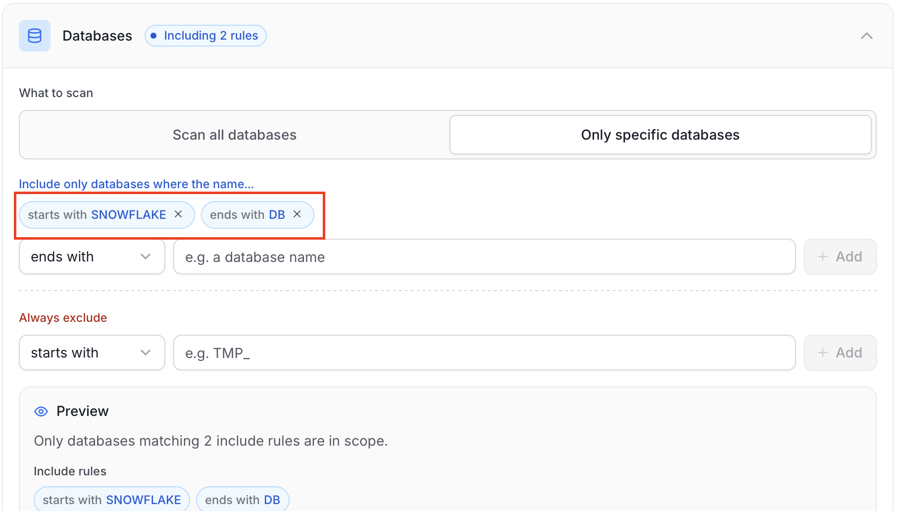 Database Filter Pattern Example 3