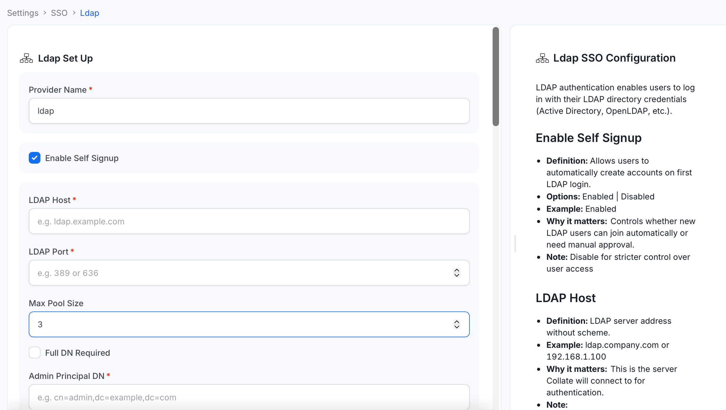 Configure LDAP