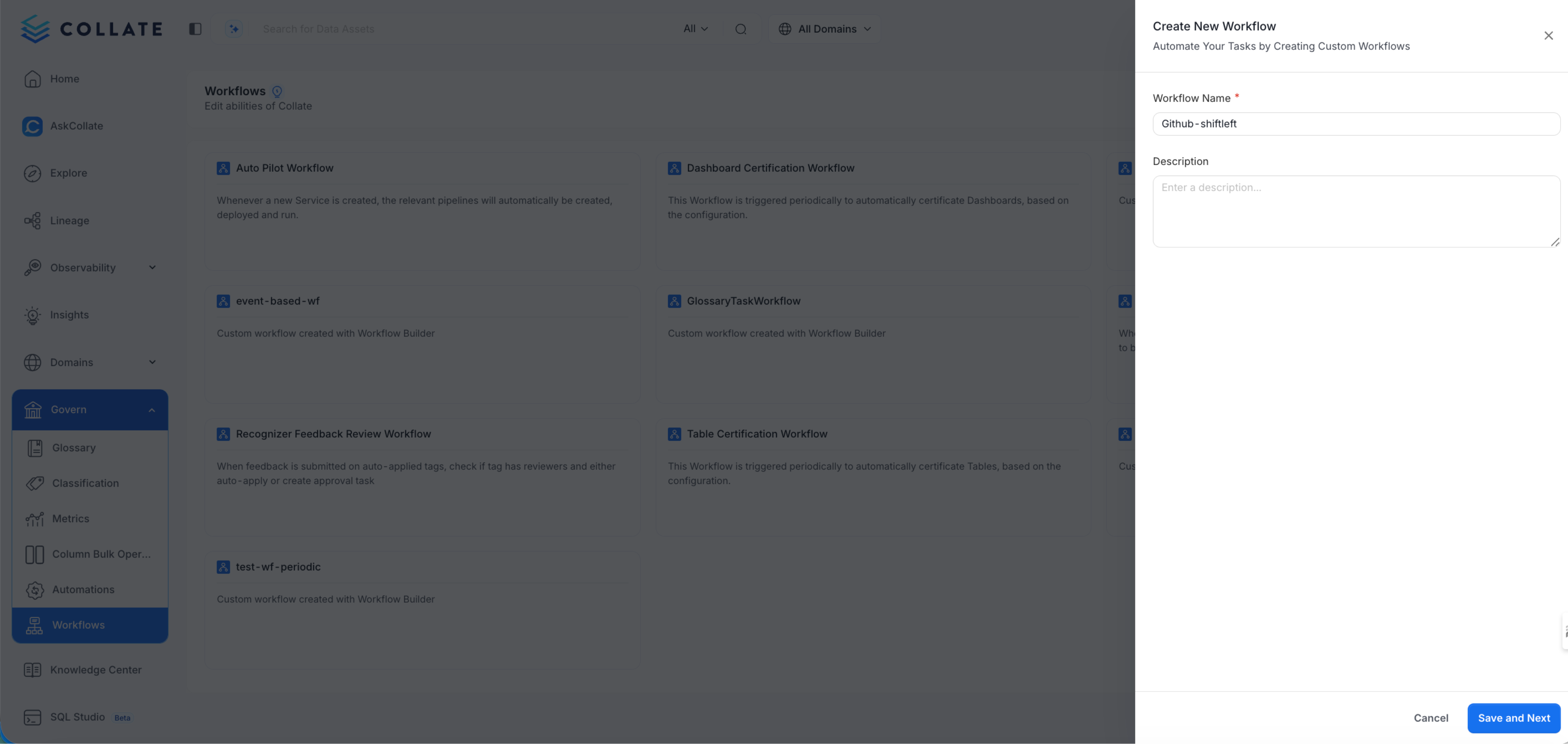 Git Sink Workflow | Collate Data Governance - Collate Documentation