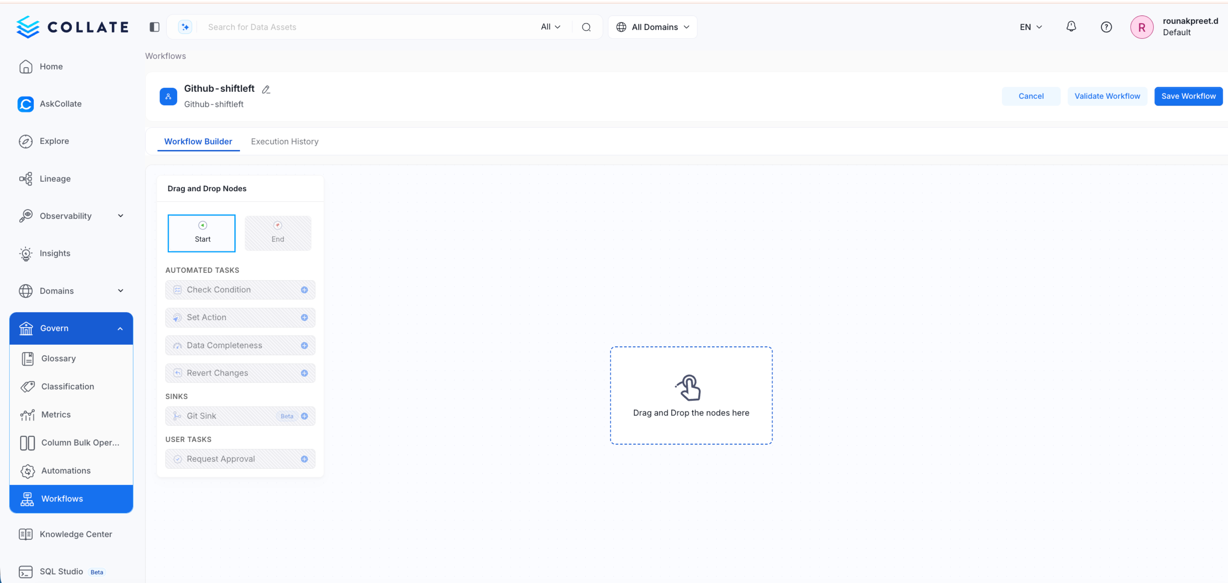 Add Start Node to Workflow