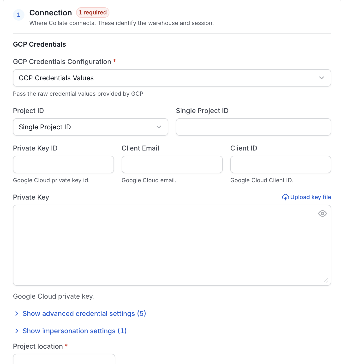 Configure Service Connection