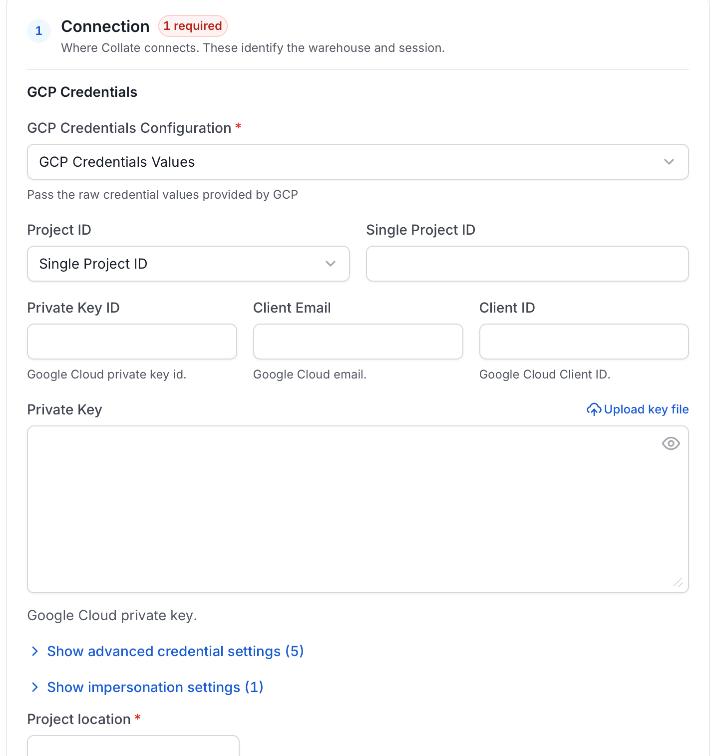 Configure Service Connection
