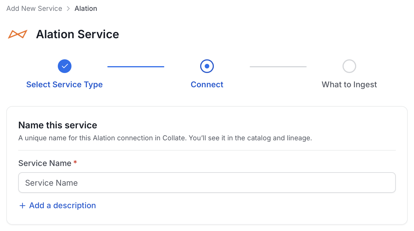 Add New Service Name