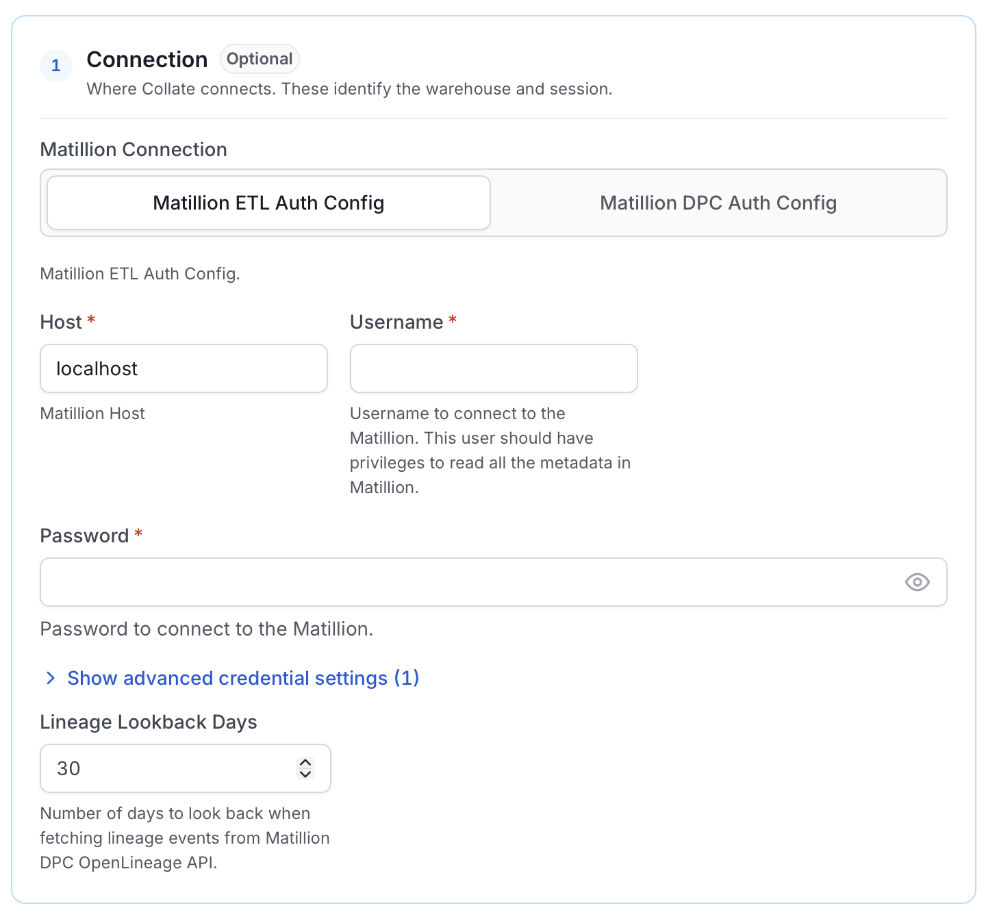 Configure Service Connection