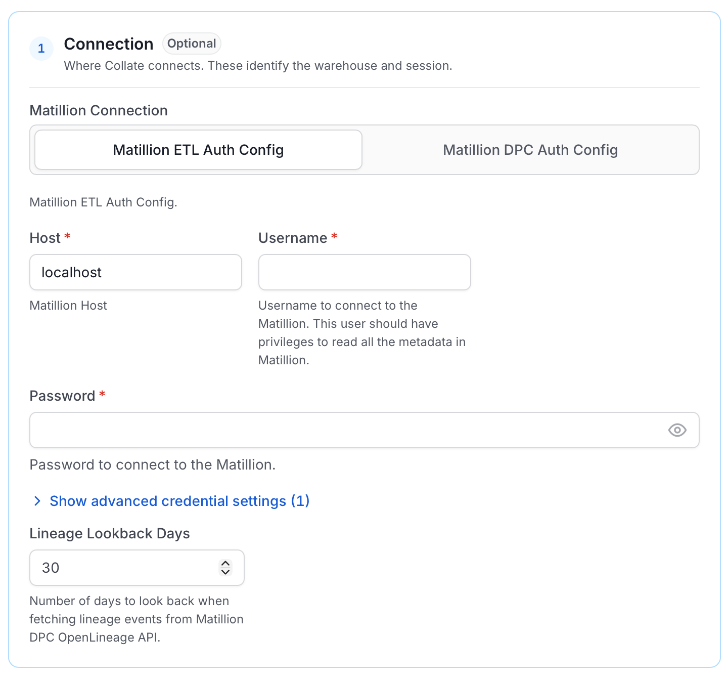 Configure Service Connection