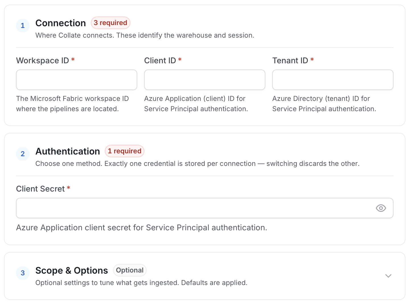 Configure Service Connection