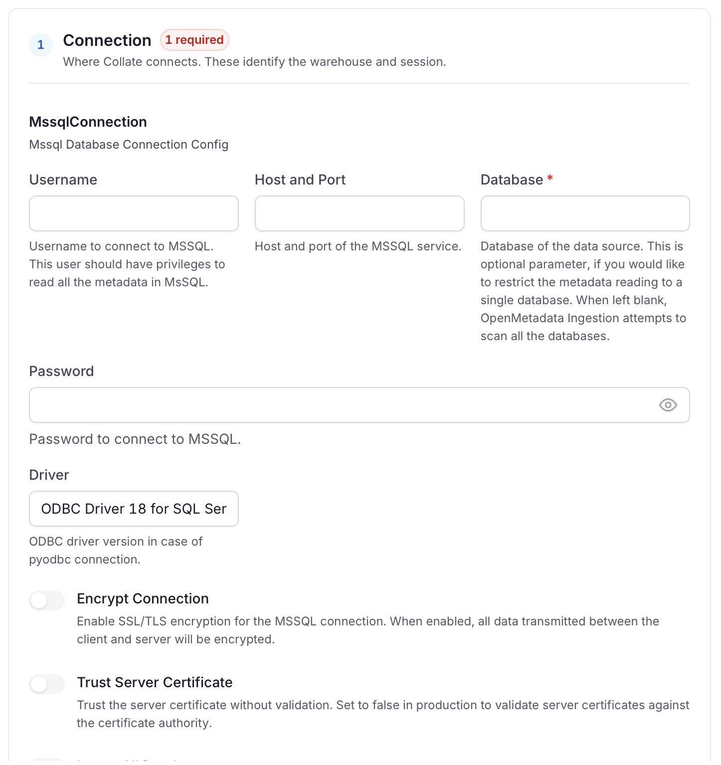 Configure Service Connection