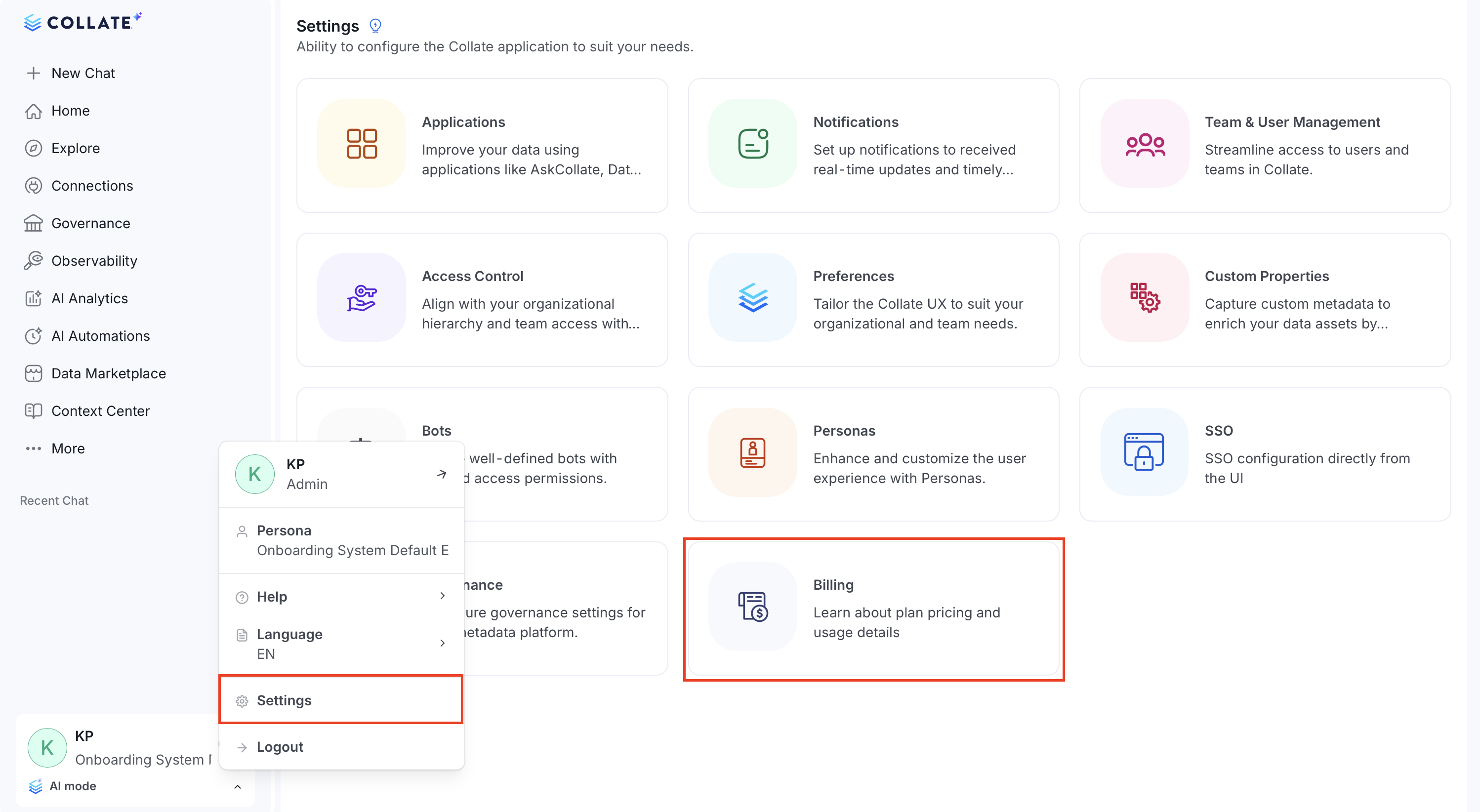Access Billing and Usage
