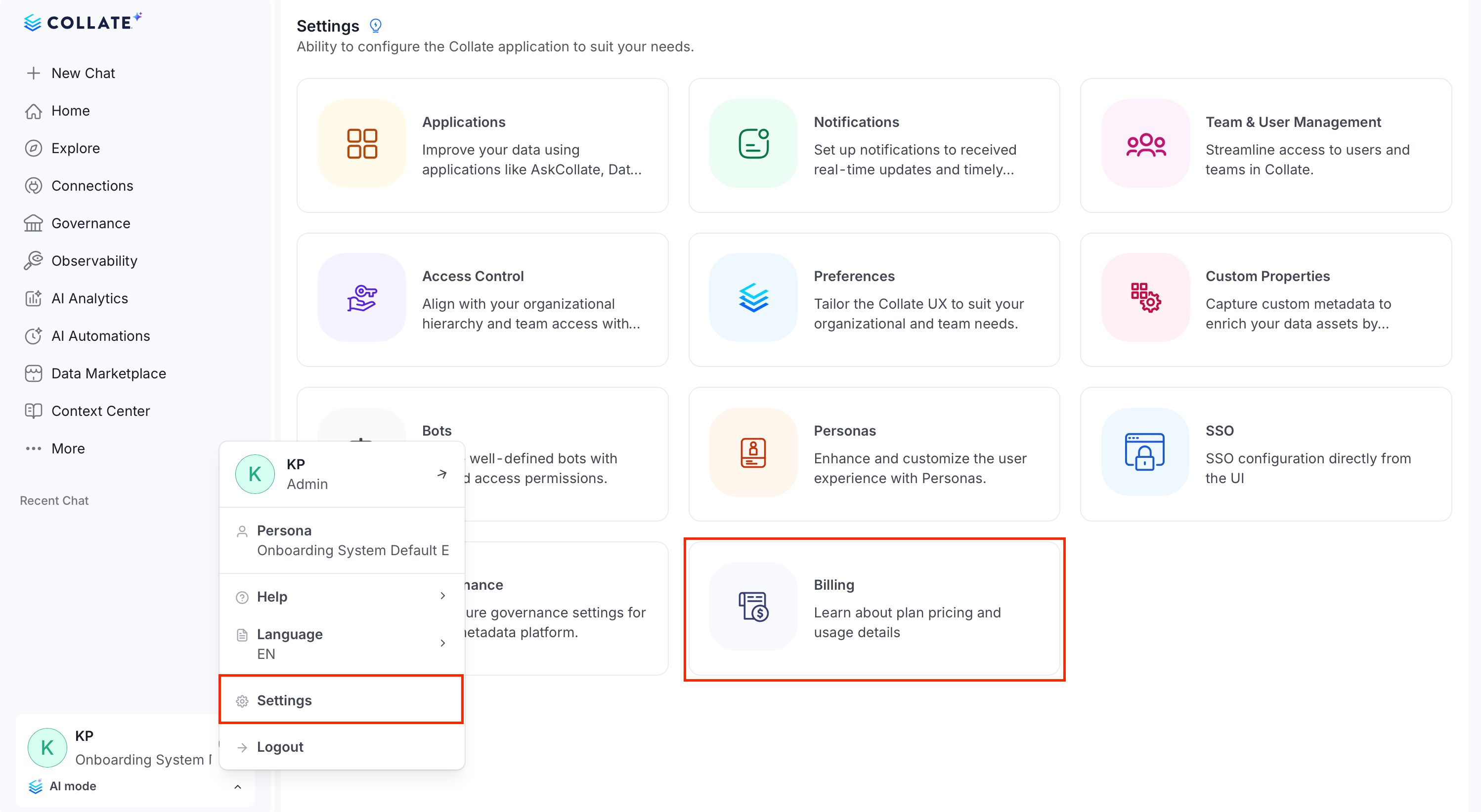 Access Billing and Usage