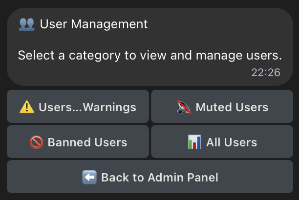 User history management on collony.ai