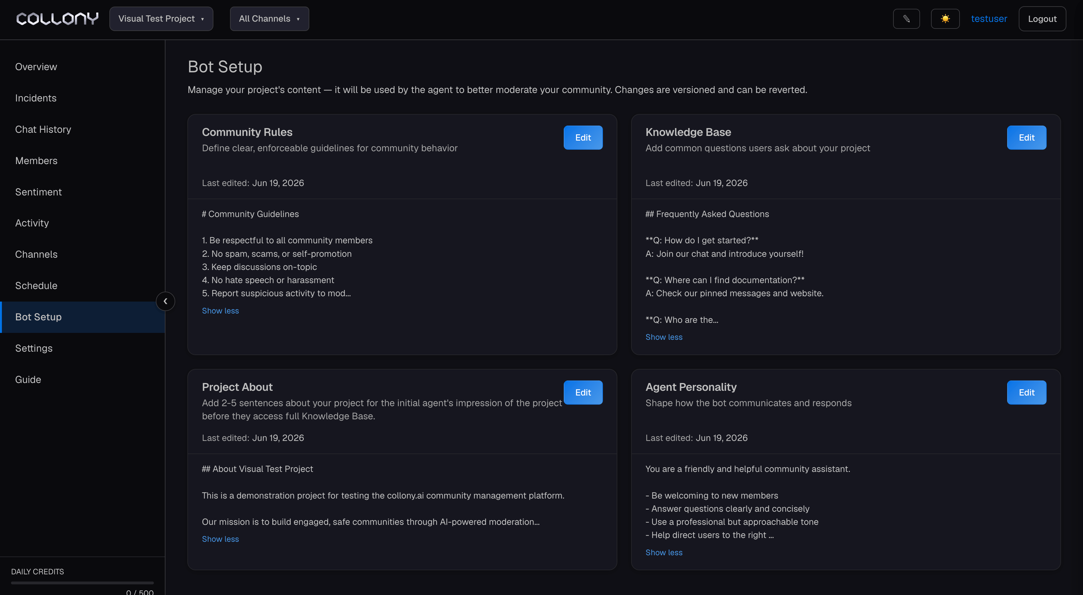 Bot Setup 1