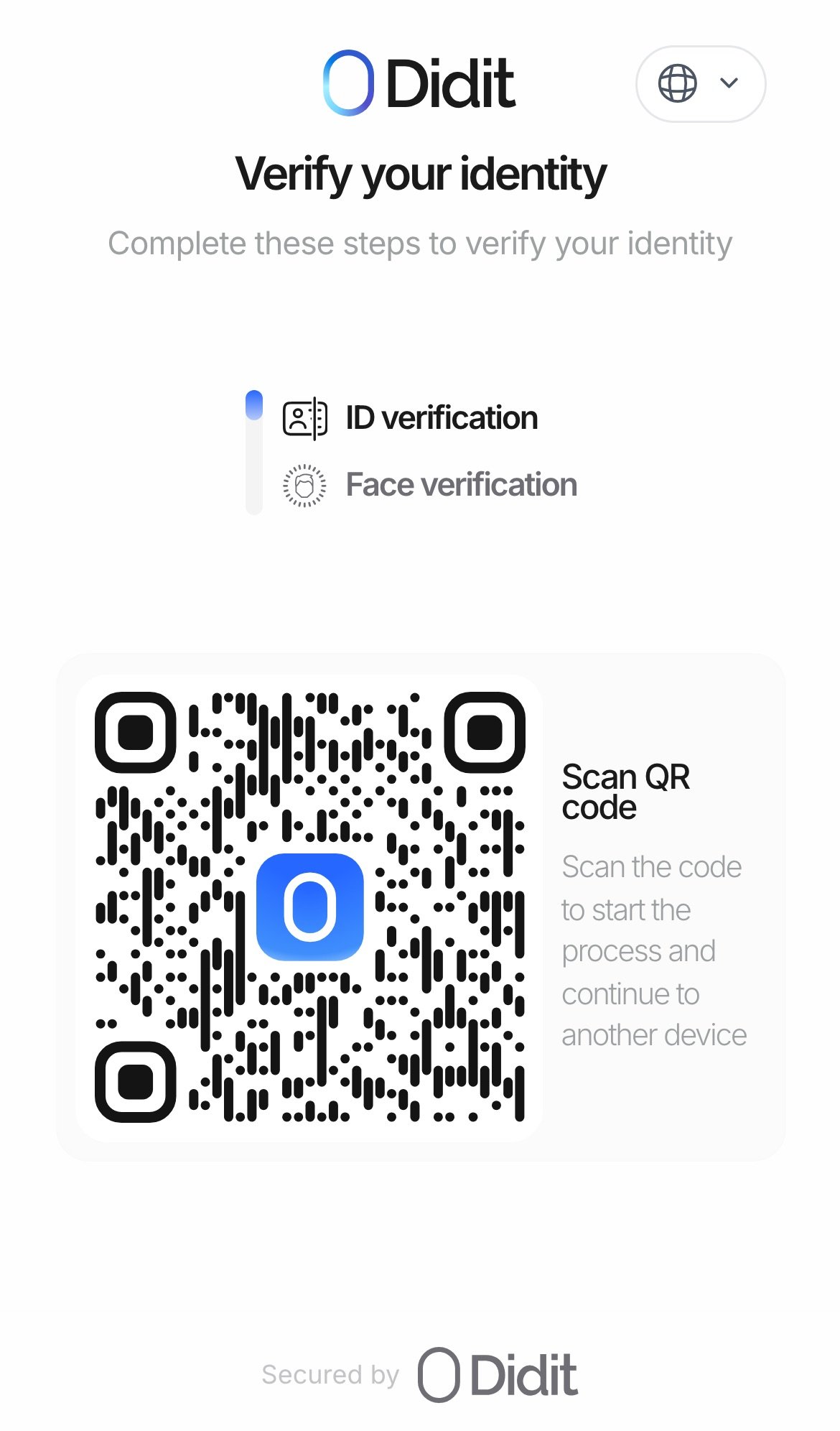 Didit identity verification page
