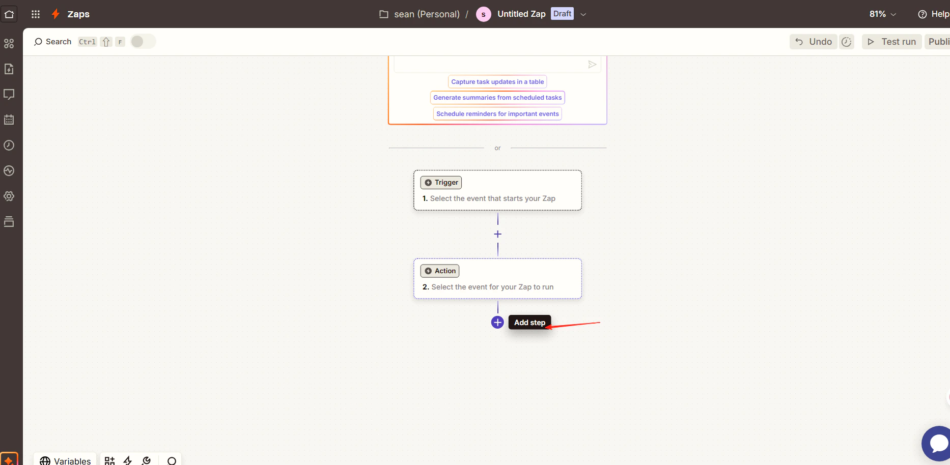 Risultati di ricerca di Zapier che mostrano l'app CometAPI
