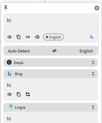 Pot showing a successful AI translation result
