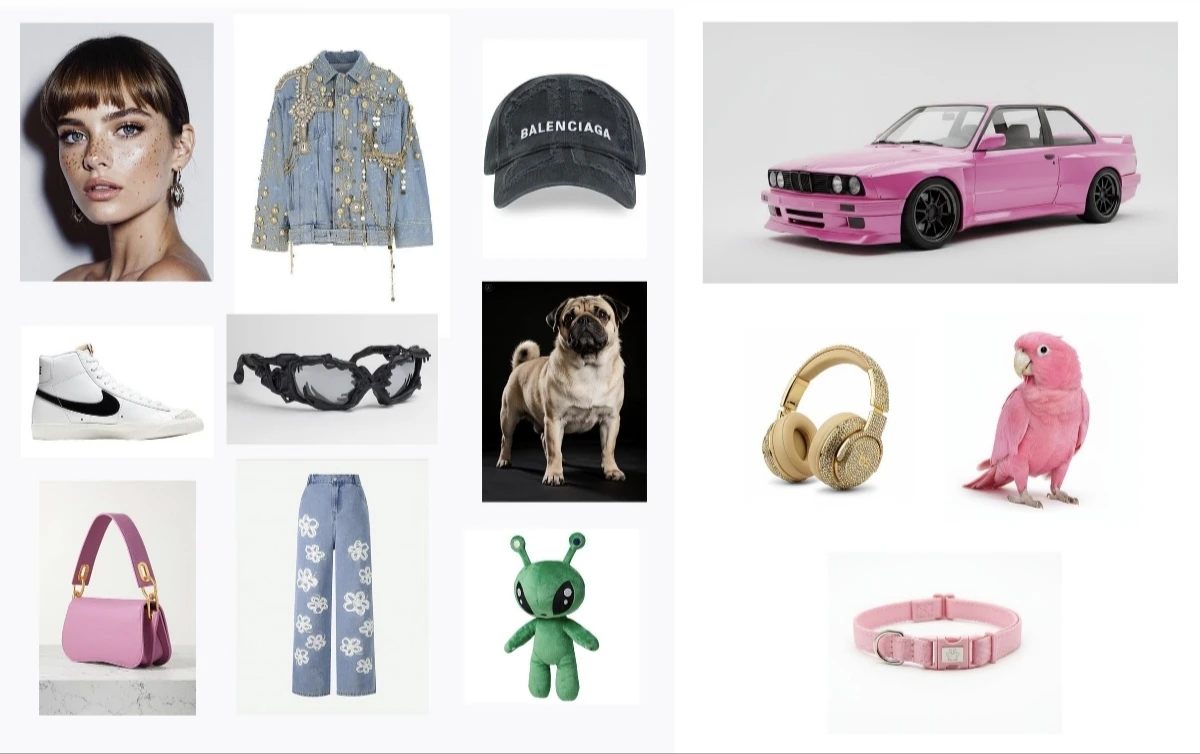 Input collage example