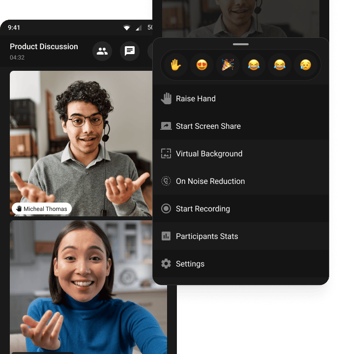 Voice & Video Calling UI Preview