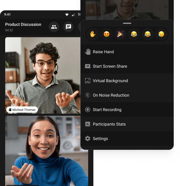 Voice & Video Calling UI Preview