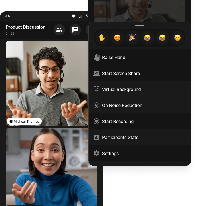 Voice & Video Calling UI Preview