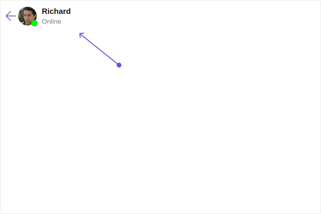 Message Header - CometChat Docs