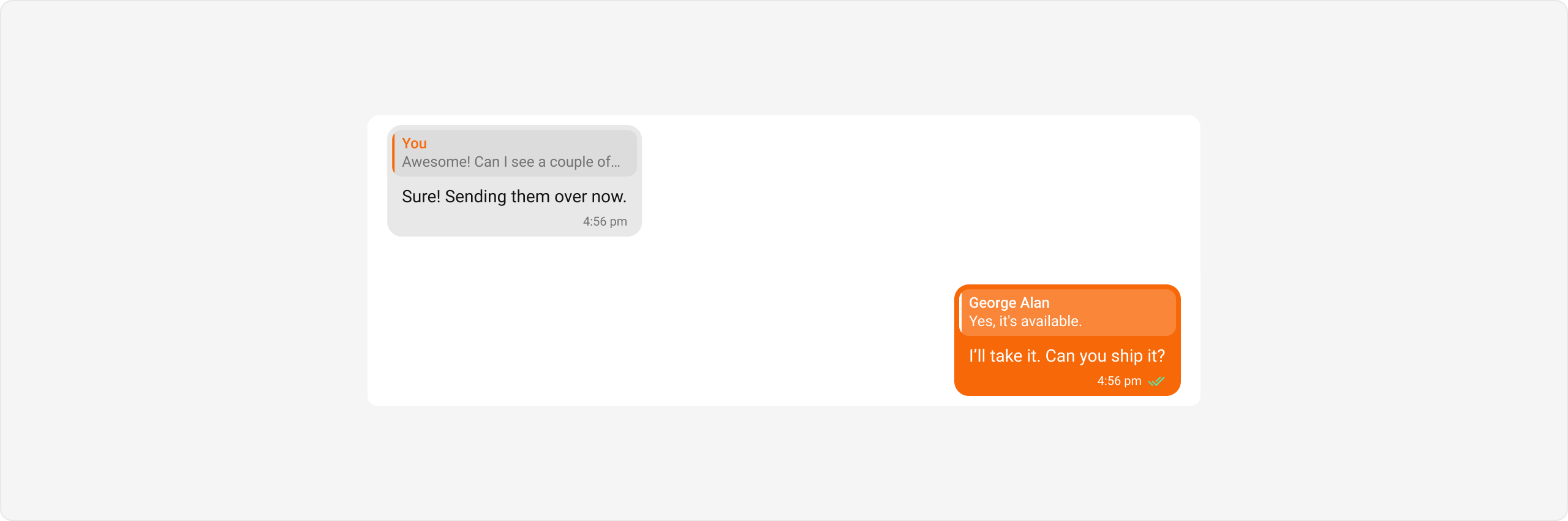 Custom Reply View