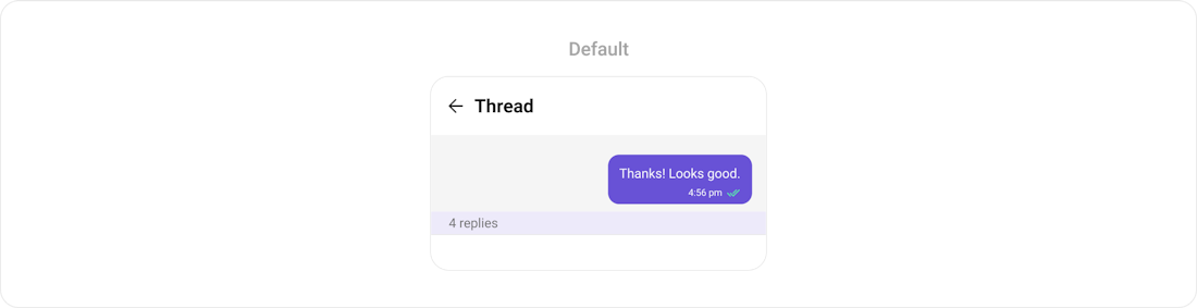 Threaded Messages Header - CometChat Docs