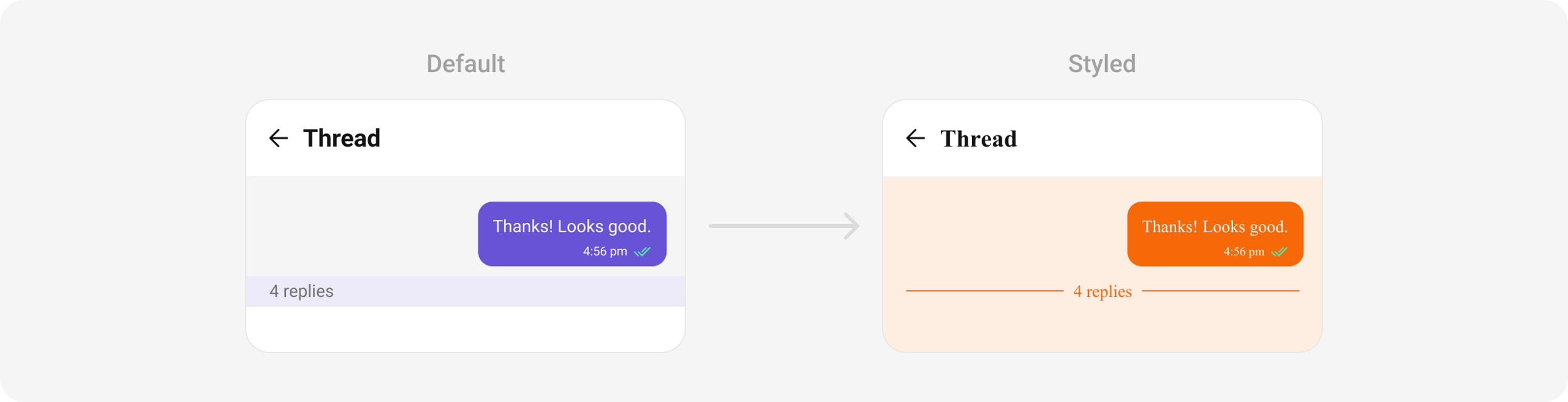 Threaded Message Conversation Threaded Messages Header - CometChat Docs