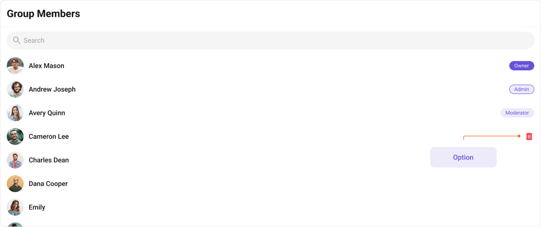 Group Members - CometChat Docs