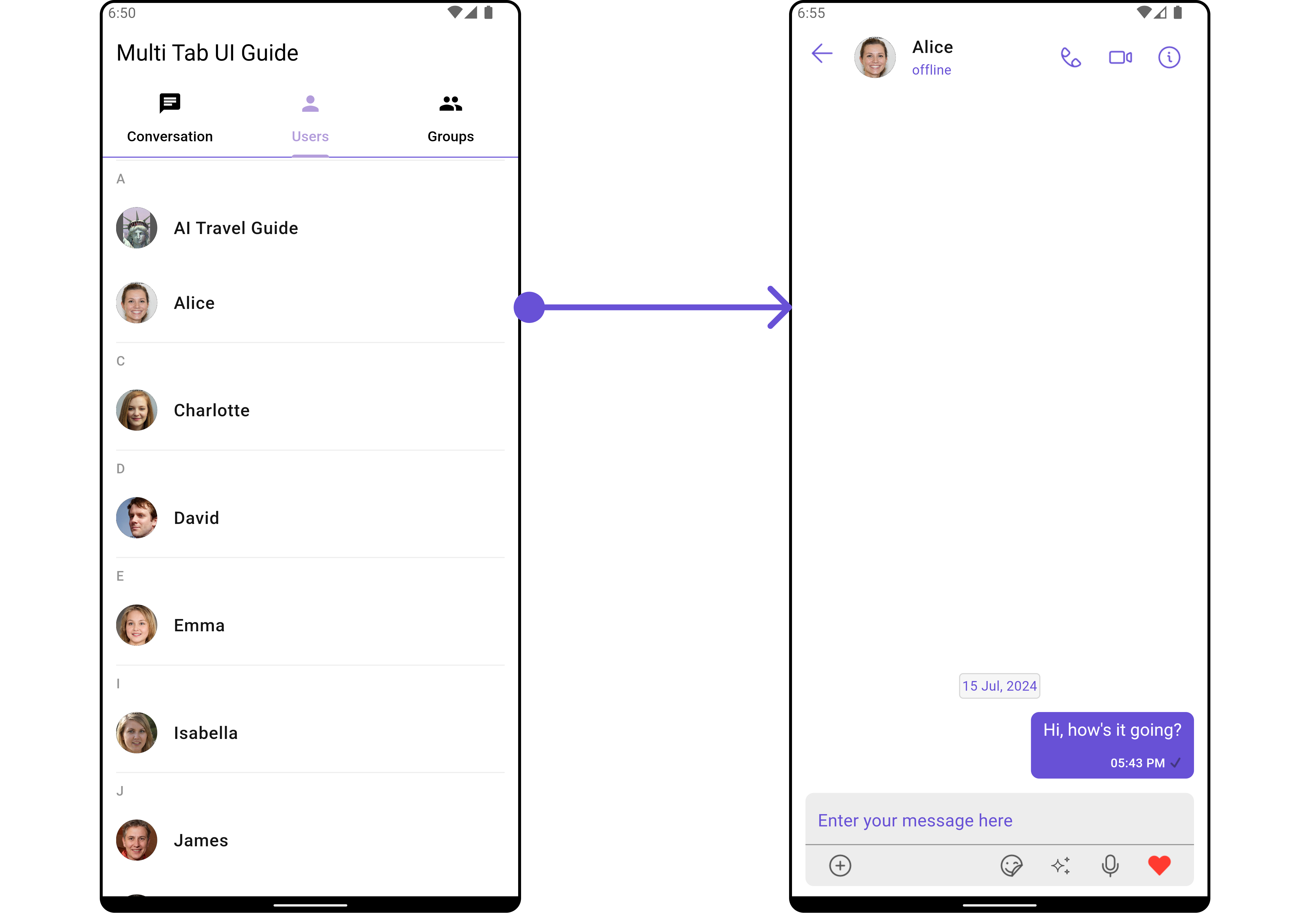 Multi Tab Chat UI Guide - CometChat Docs