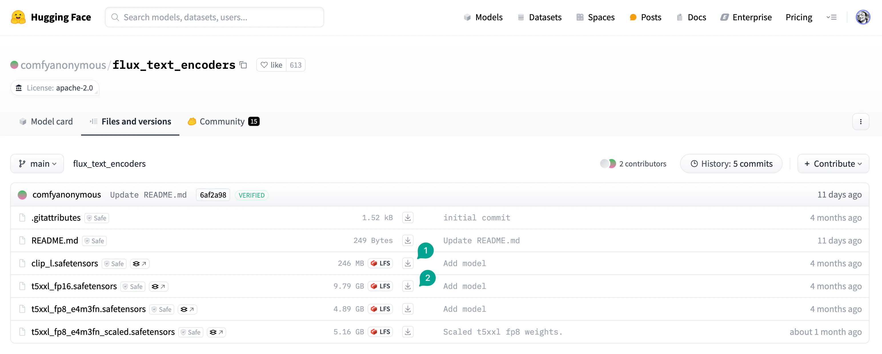 Flux Text Encoder on HuggingFace