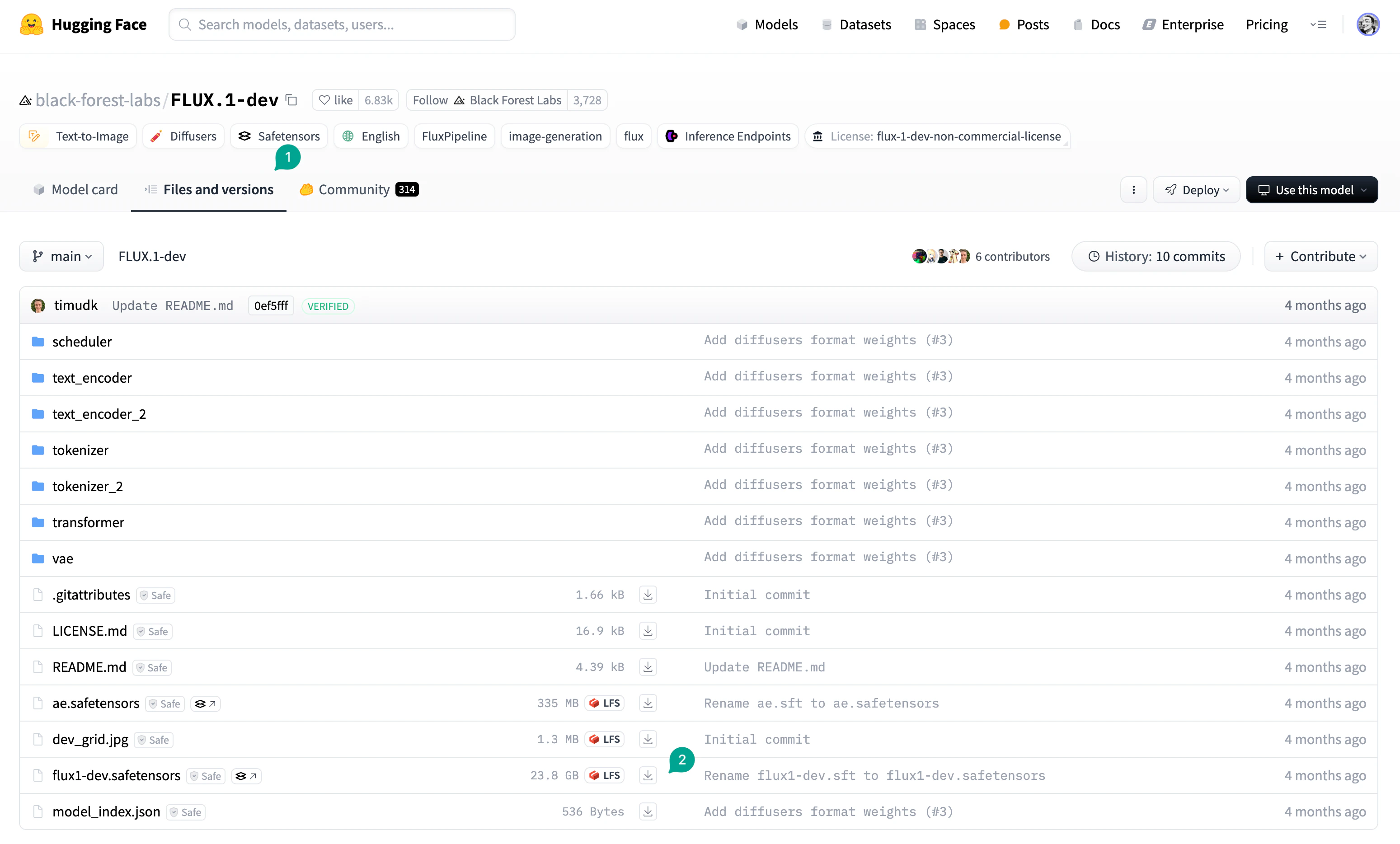 Flux Model on HuggingFace