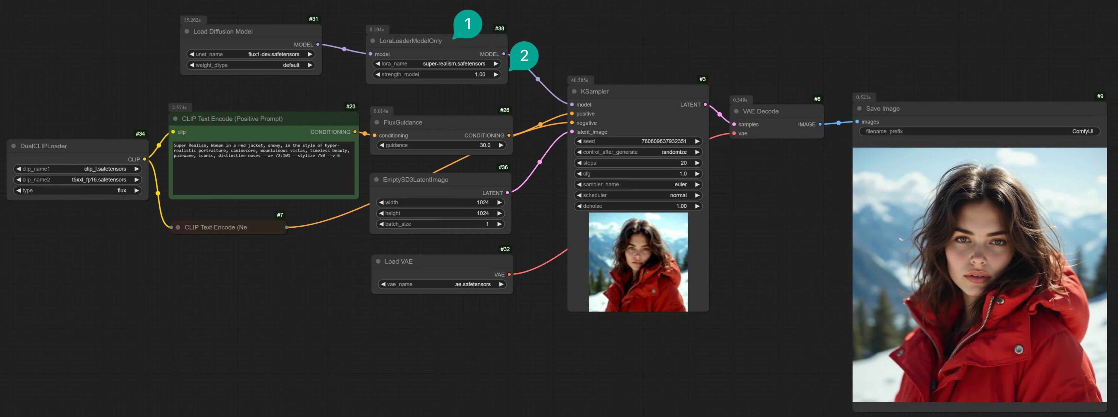 Flux Single LoRA Workflow