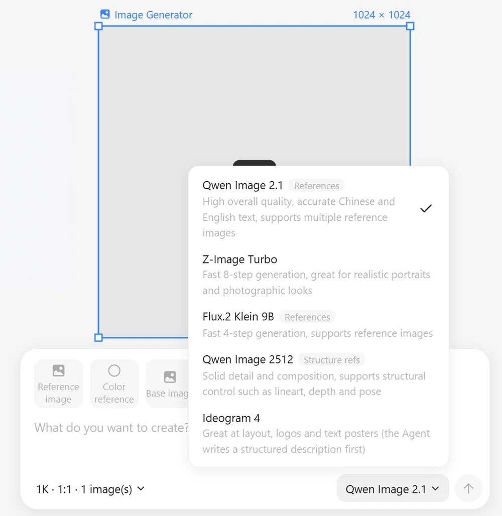 Model picker