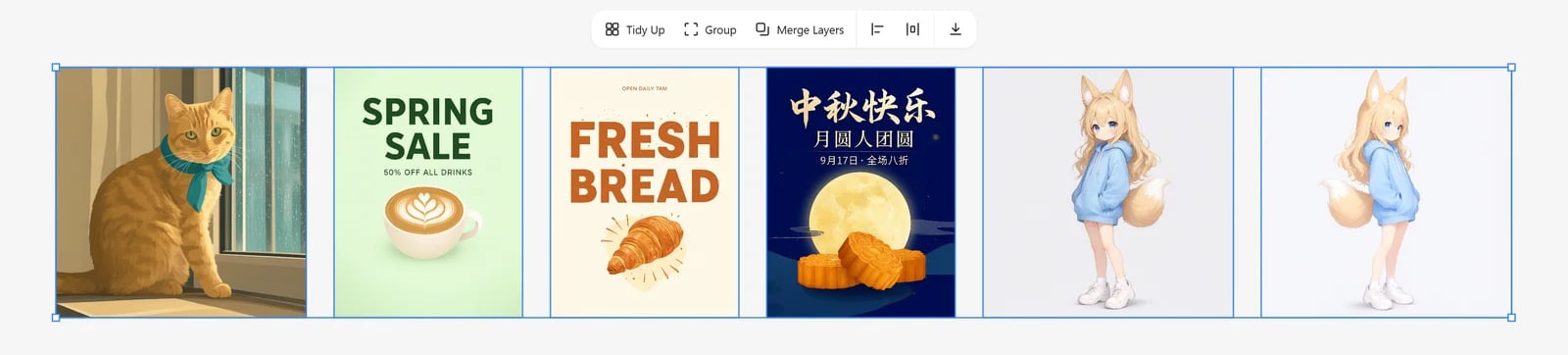 Multi-select toolbar