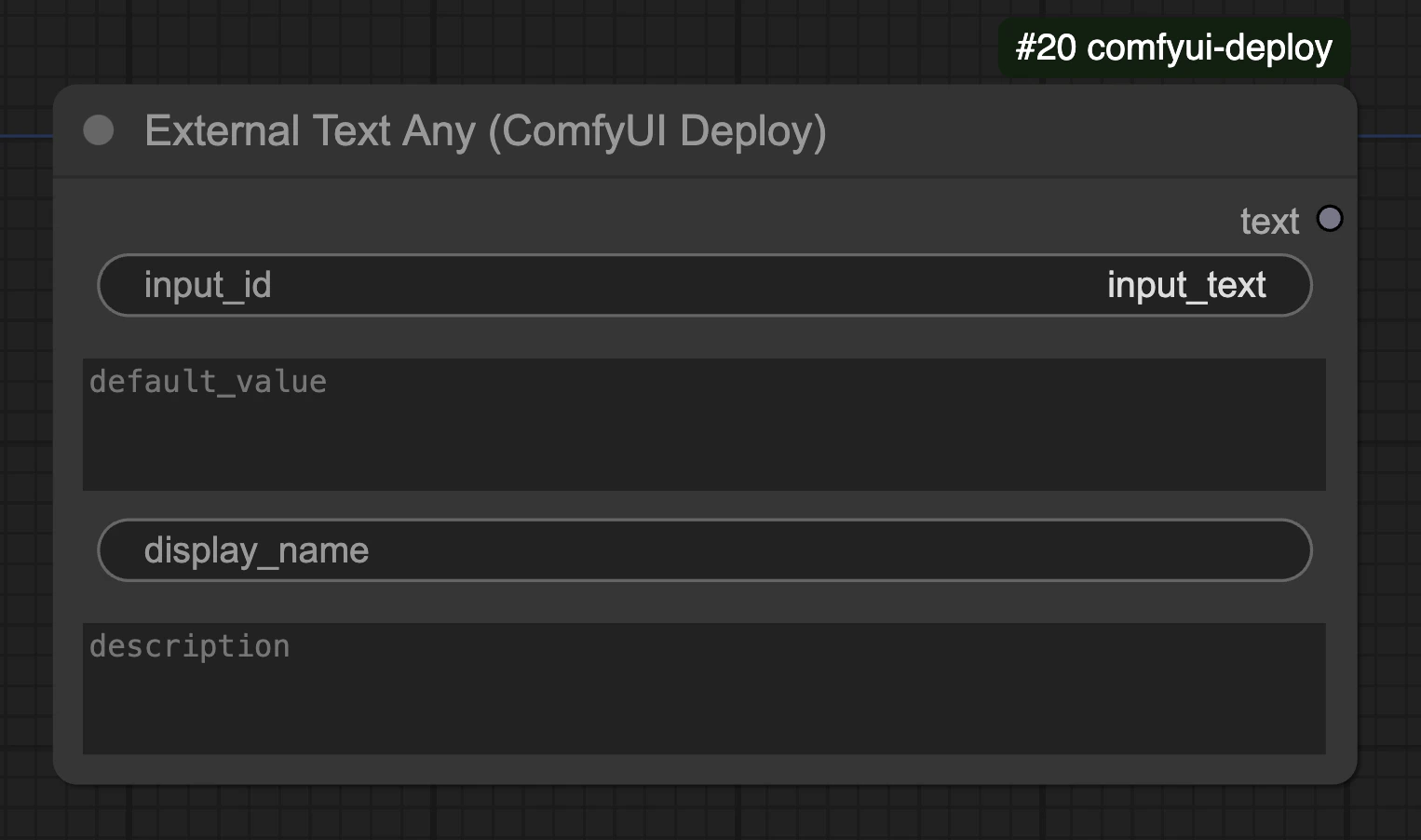 External Text Any Node