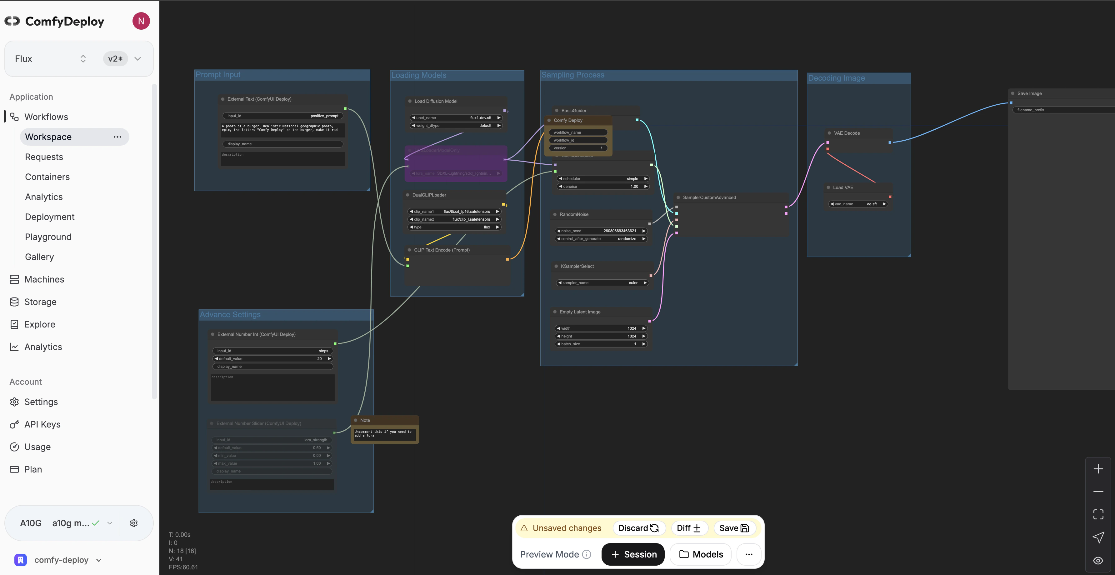 ComfyUI static frontend