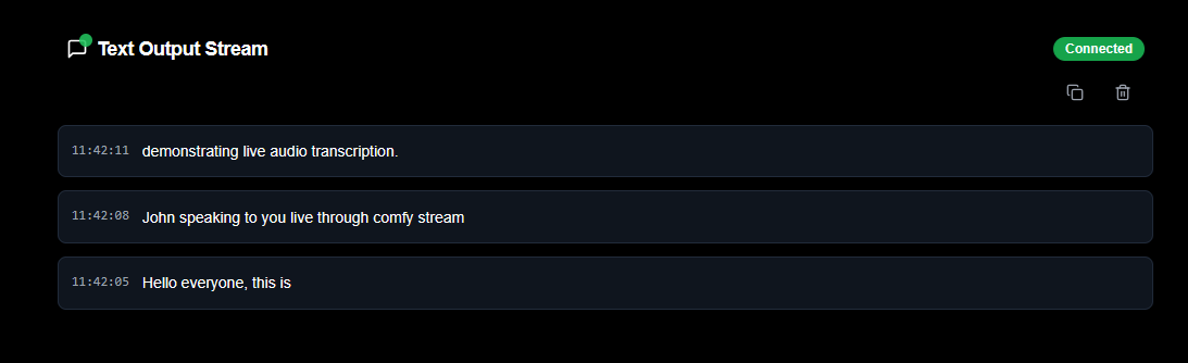 ComfyStream Audio Workflow