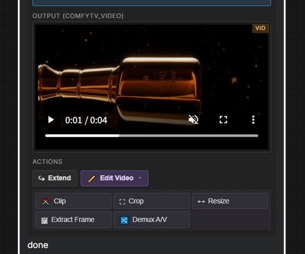 Video editing stages