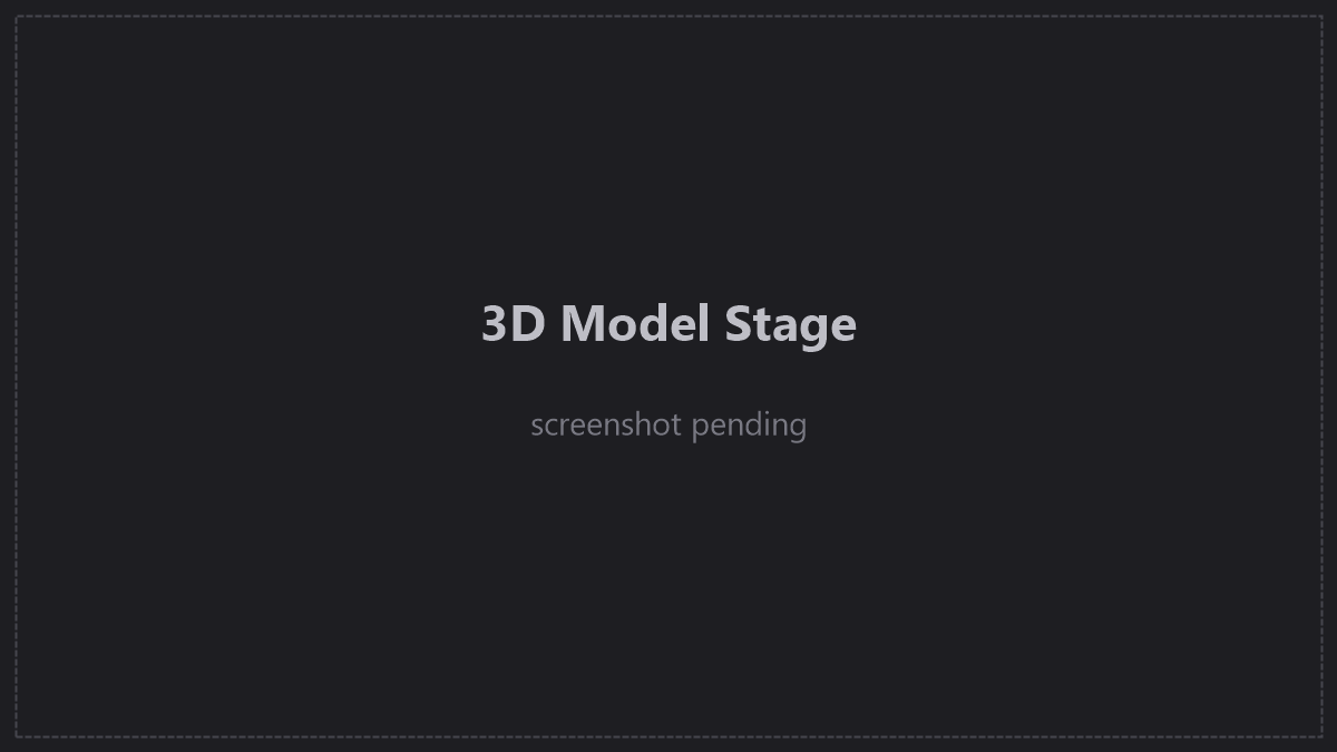 3D model stage