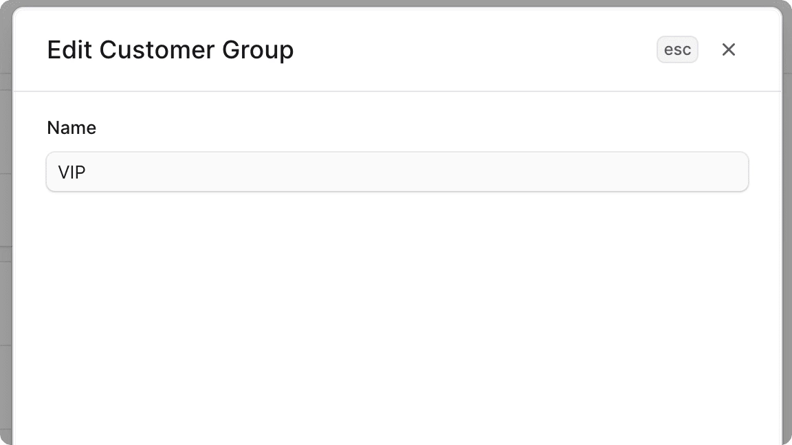 ग्राहक समूह संपादित करें