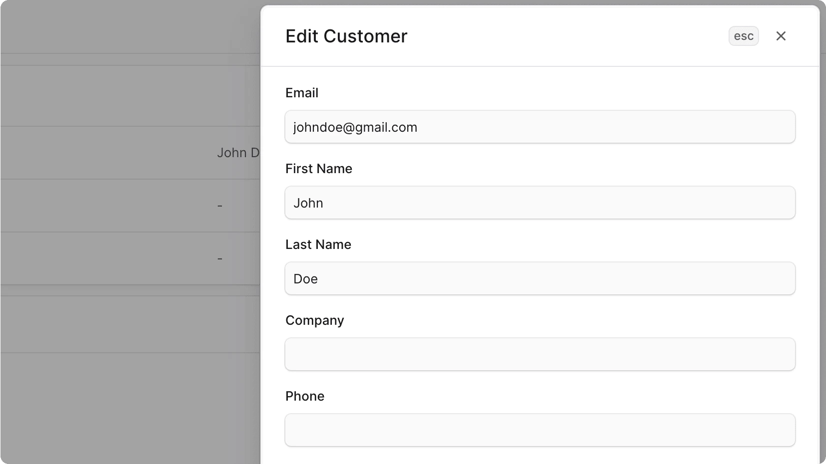ग्राहक फॉर्म संपादित करें