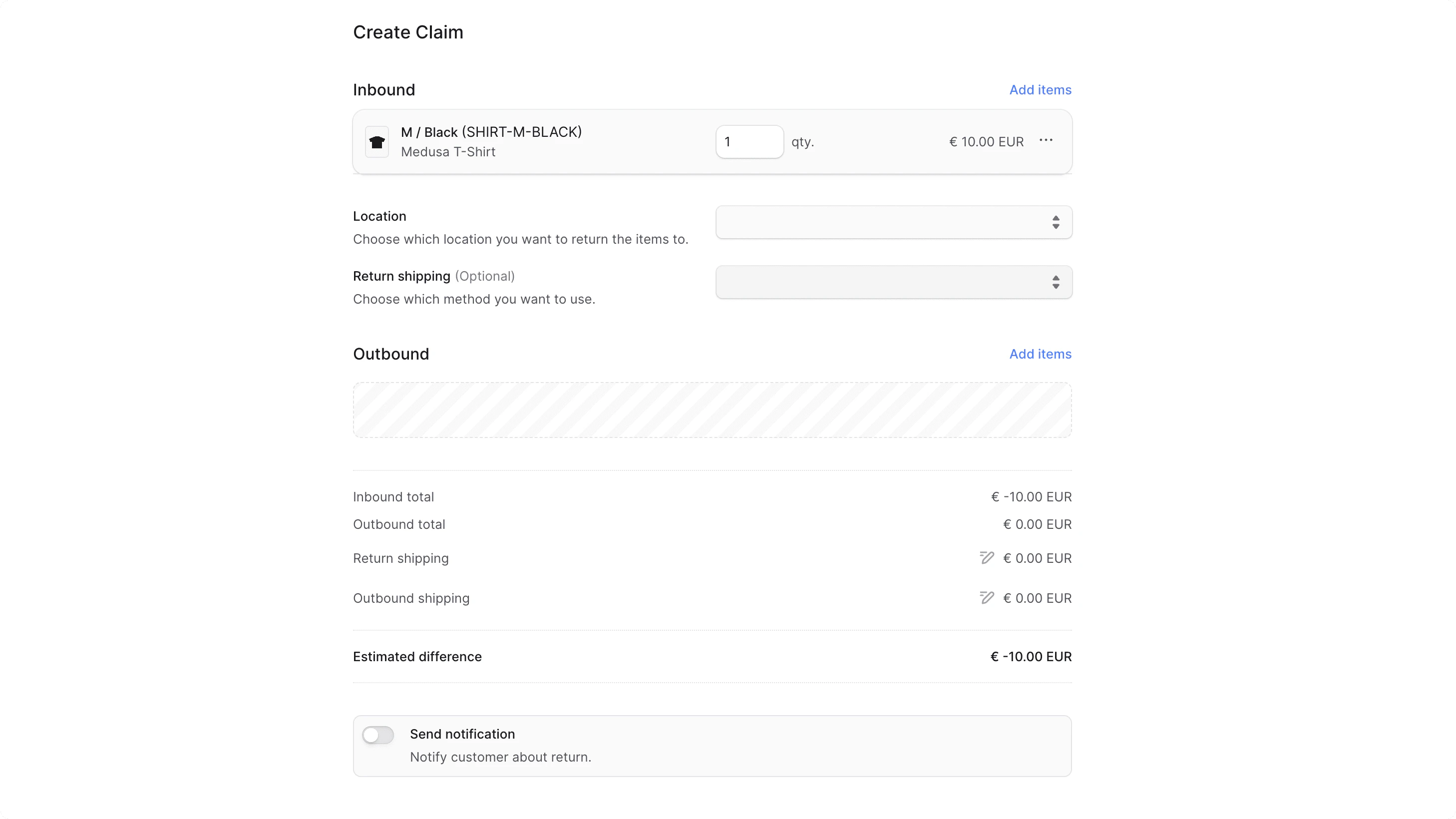 दावा प्रपत्र बनाएं