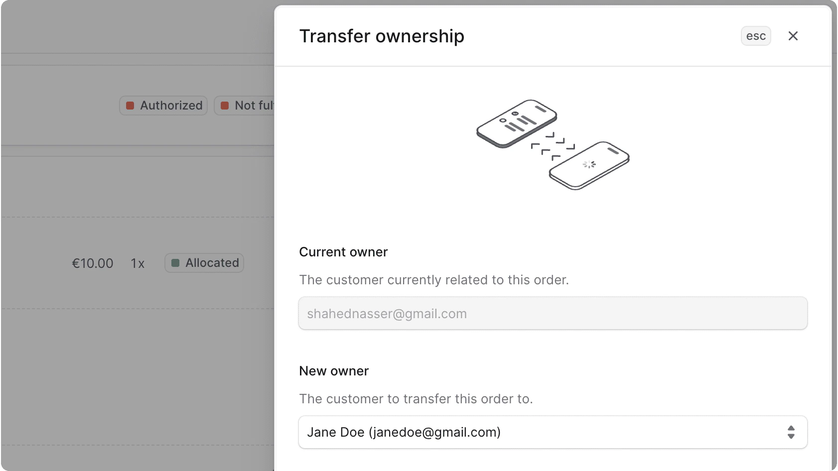 Transfer Ownership Form