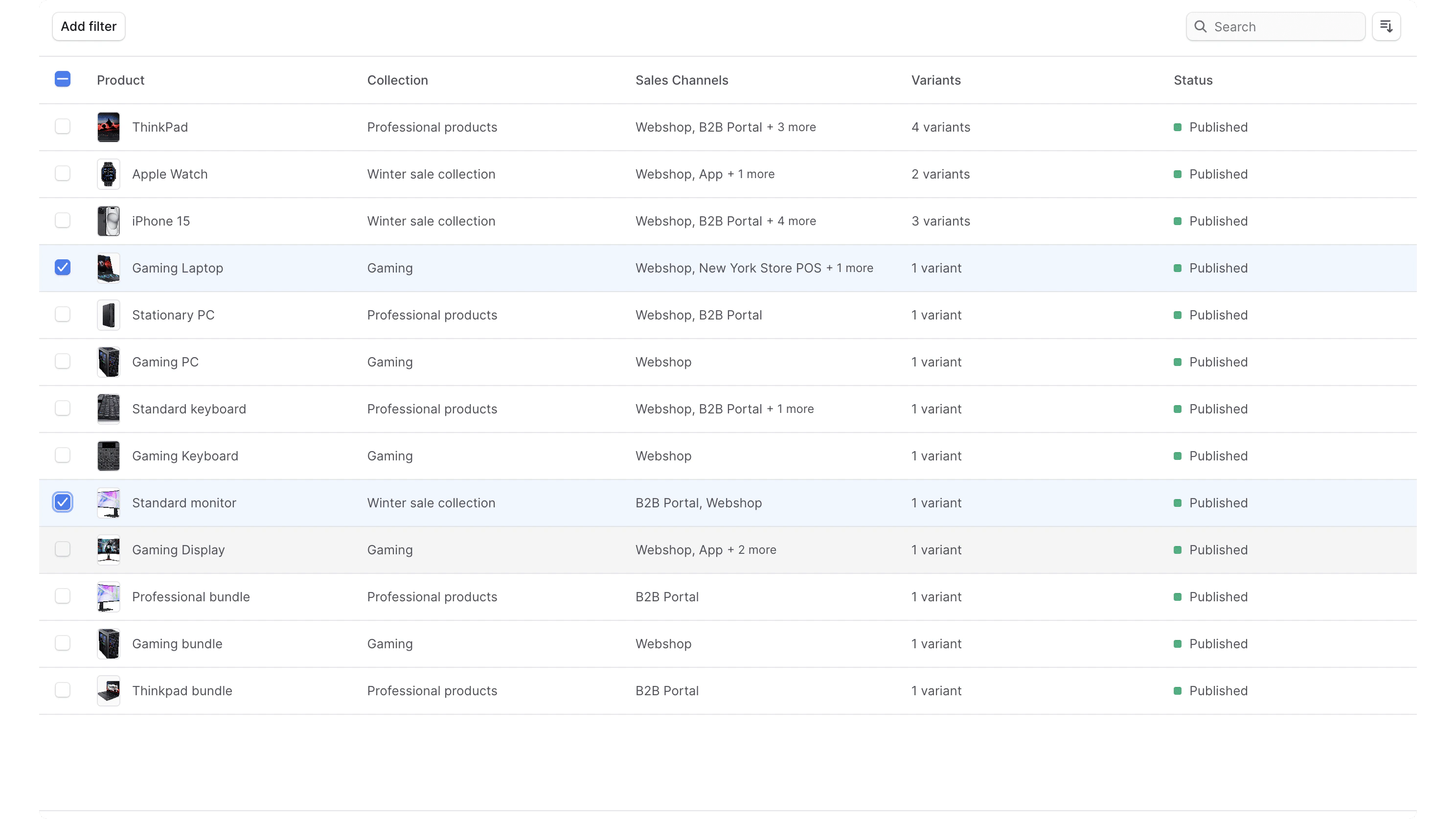 मूल्य सूची उत्पाद फॉर्म बनाएं
