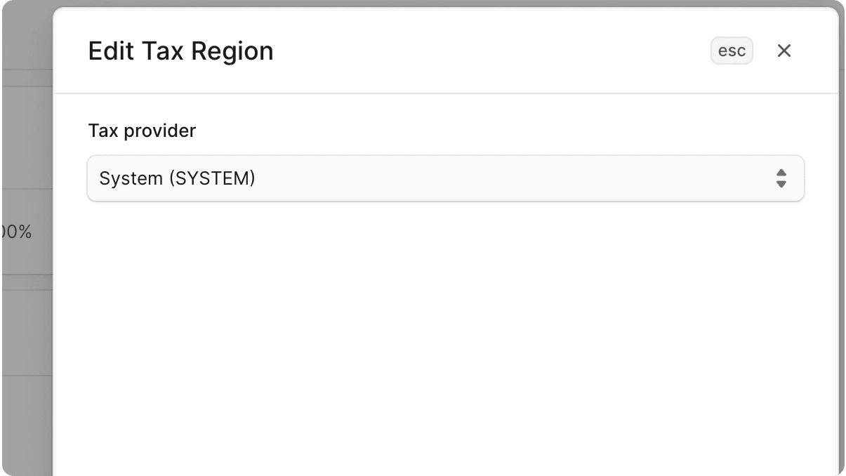 कर क्षेत्र फॉर्म संपादित करें