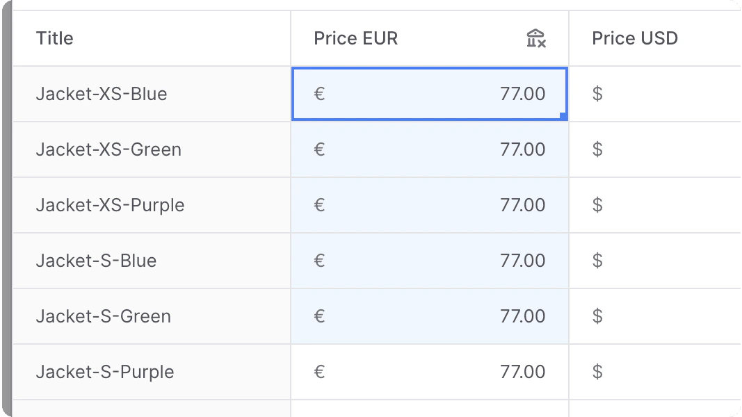 एकाधिक सेल चुनें