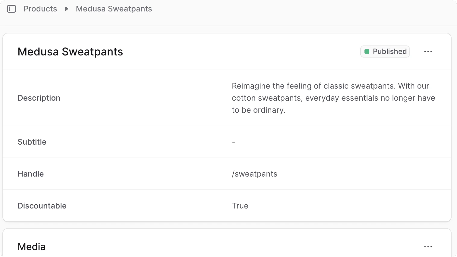 Product Details Section