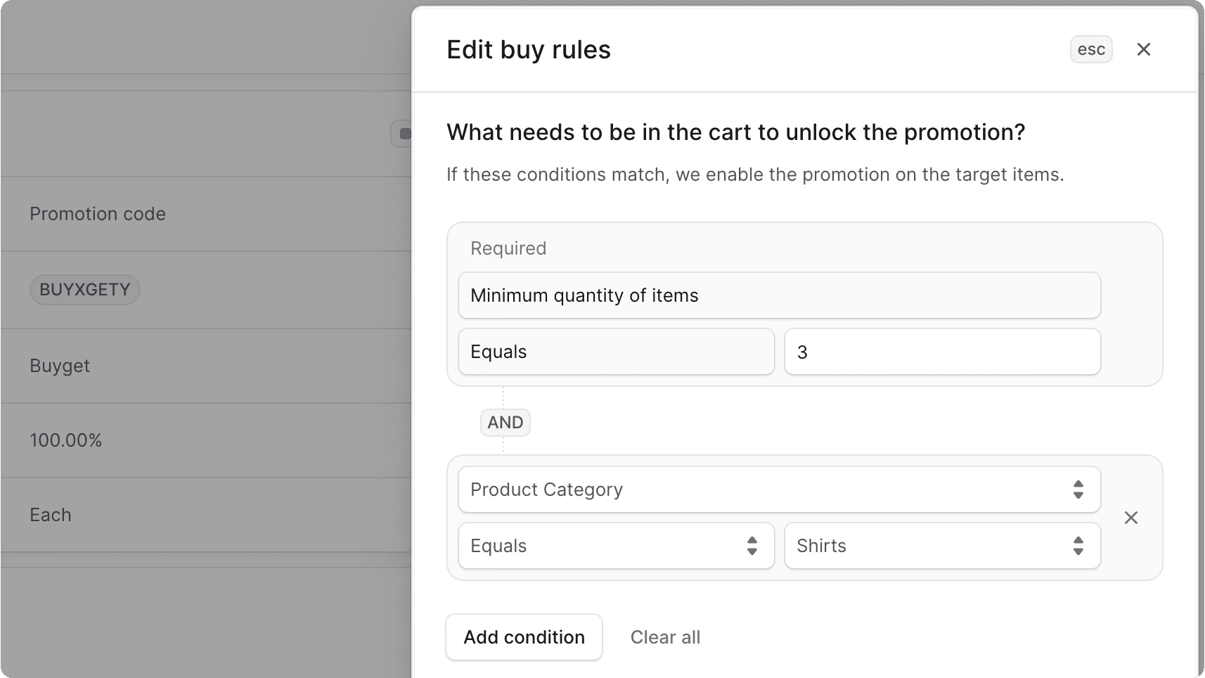 संपादित करें X प्रमोशन शर्त फॉर्म खरीदें
