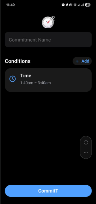CommitT Screen 1