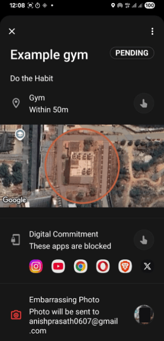 Instance Action Modal
